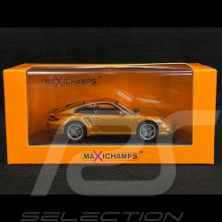 Porsche 911 Turbo Type 997 2009 Nordic Gold Metallic 1/43 Minichamps 940069011