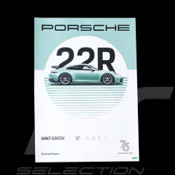 Set von 4 Posters Porsche 911 75 Jahre Edition Driven by Dreams WAP0504700R75Y