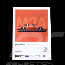 Set of 4 Posters Porsche 911 75 Years Edition Driven by Dreams WAP0504700R75Y