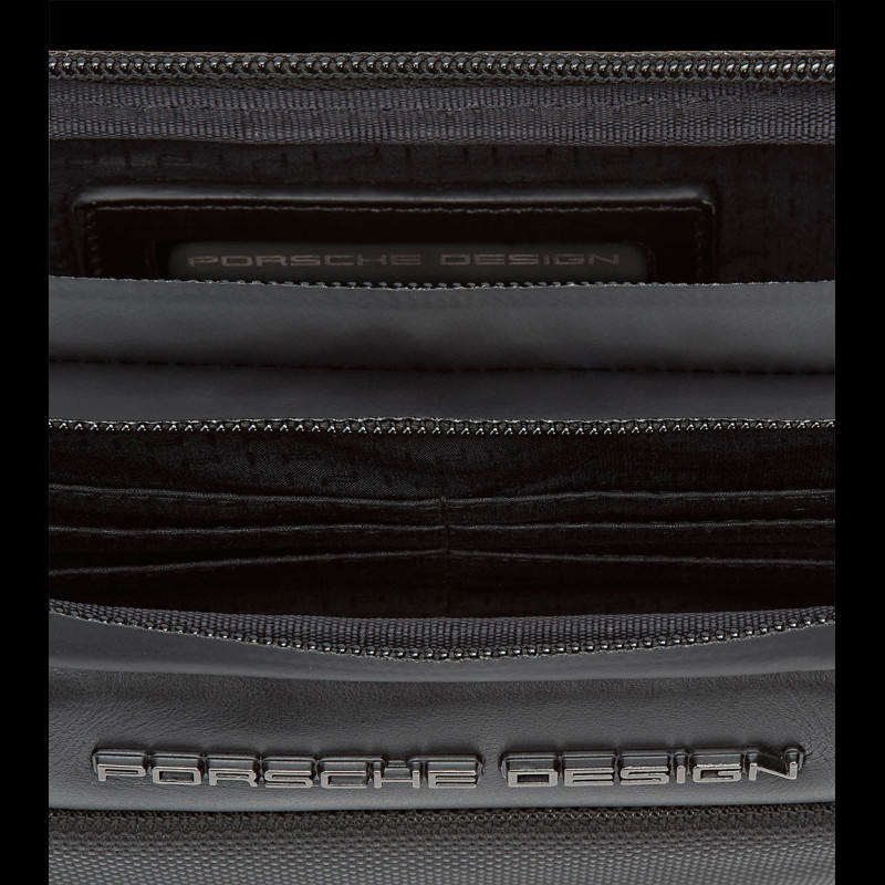 Pochette De Voyage Roadster Porsche Design - Sac Bandoulière En Nylon Et Cuir, Noir, Modèle Travel Pouch