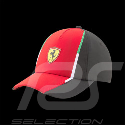 Casquette Ferrari F1 Team Puma Drapeau Italien Rouge / Noir 701223391.001 - mixte