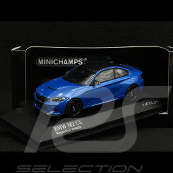 BMW M2 CS Type F87 2020 Blue / Black rims 1/43 Minichamps 410021026