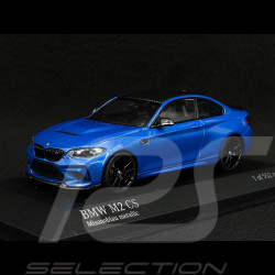 BMW M2 CS Type F87 2020 Blue / Black rims 1/43 Minichamps 410021026