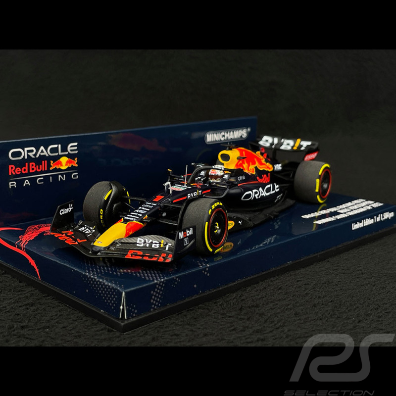 Max Verstappen Red Bull Racing Oracle RB18 n° 1 Vainqueur 2022 Saudi Arabian F1 Grand Prix 1/43 Minichamps 417220101