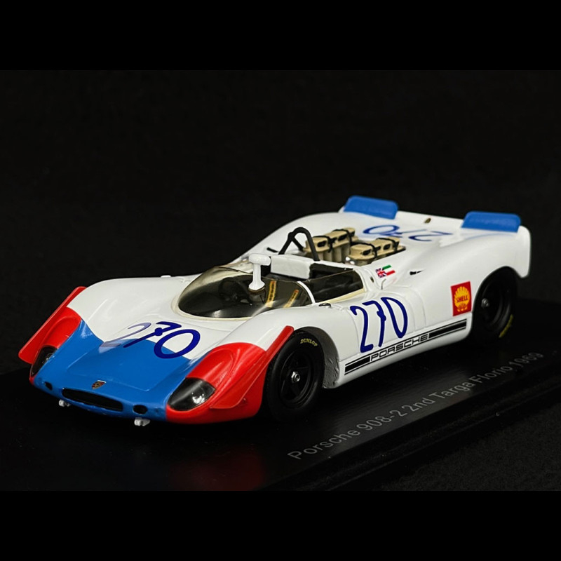 Porsche 908 /02 n° 270 2nd Targa Florio 1969 Vic Elford 1/43 Spark S9245