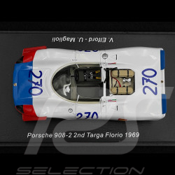Porsche 908 /02 n° 270 2ème Targa Florio 1969 Vic Elford 1/43 Spark S9245