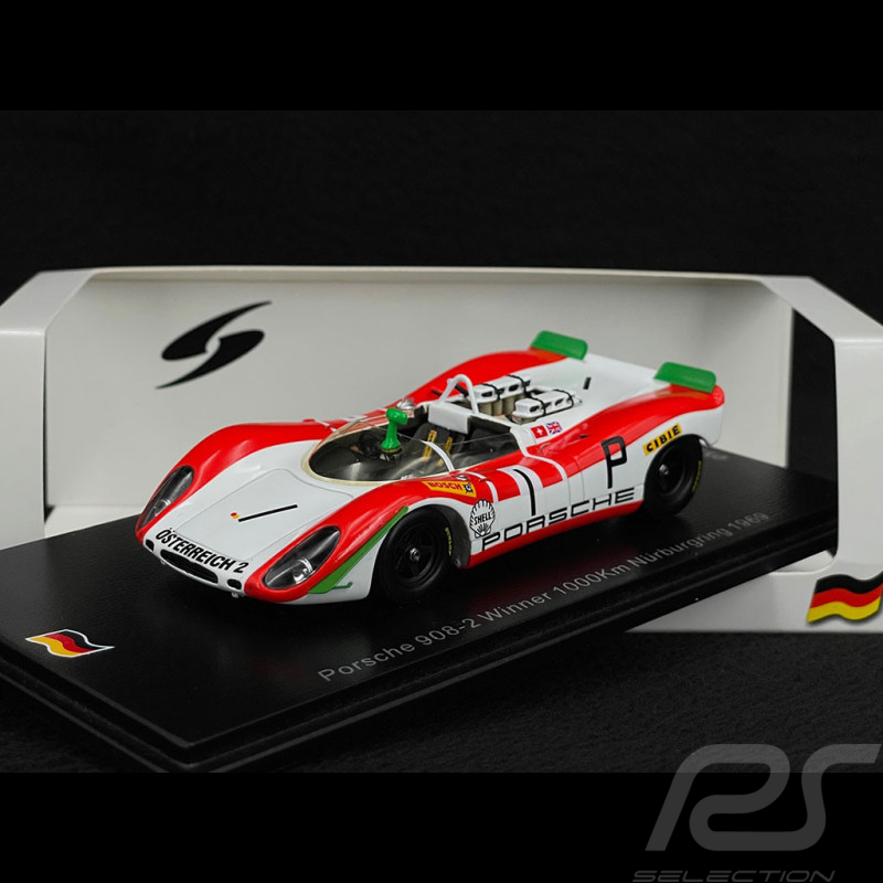 Porsche 908 /02 n° 1 Winner 1000km Nürburgring 1969 Jo Siffert 1/43 Spark SG823