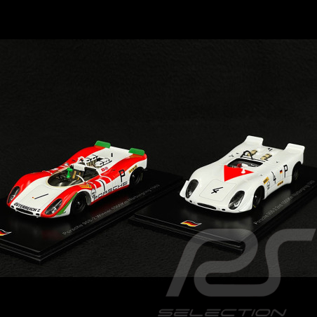 Duo Porsche 908 /02 1000km Nürburgring 1969 1/43 Spark SG823-SG824