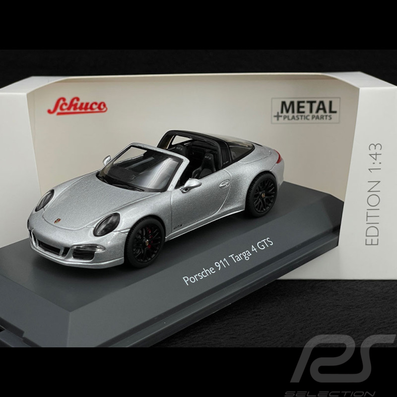 Porsche 911 Carrera GTS Targa Type 991 2017 Argent Platine métallisé 1/43 Schuco 450759800