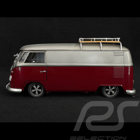Volkswagen Combi T1b Bus Low rider 1962 Red / Grey 1/18 Schuco 450045600