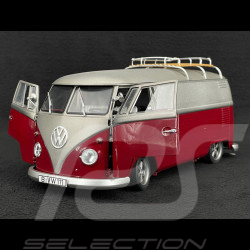 Volkswagen Combi T1b Bus Low rider 1962 Rot / Grau 1/18 Schuco 450045600