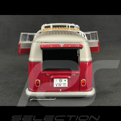 Volkswagen Combi T1b Bus Low rider 1962 Rouge / Gris 1/18 Schuco 450045600