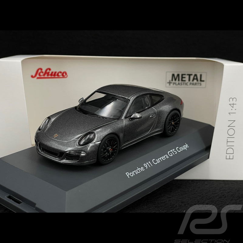 Porsche 911 Carrera GTS Coupé Type 991 2017 Gris Quartz métallisé 1/43 Schuco 450758300