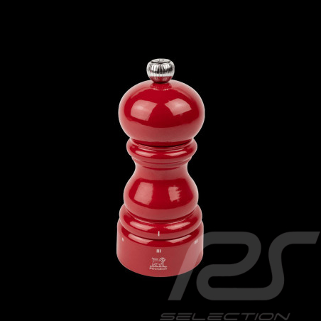 Pepper Mill Paris Red Lacquered Wood 12cm Peugeot