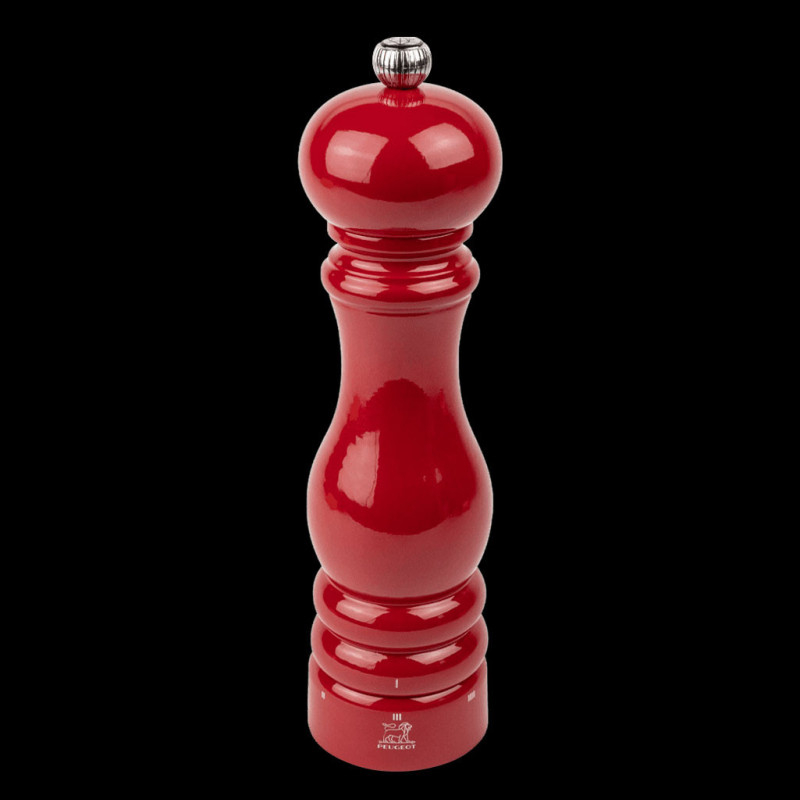 Peugeot Pepper Mill Paris Red Lacquered Wood 22cm