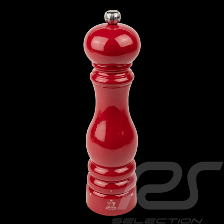 Pepper Mill Paris Red Lacquered Wood 22cm Peugeot