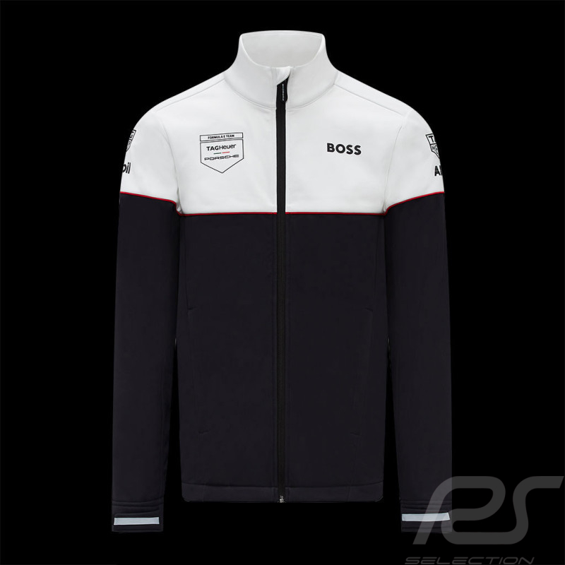 Porsche Motorsport Jacke BOSS Tag Heuer Softshell schwarz / weiß - herren