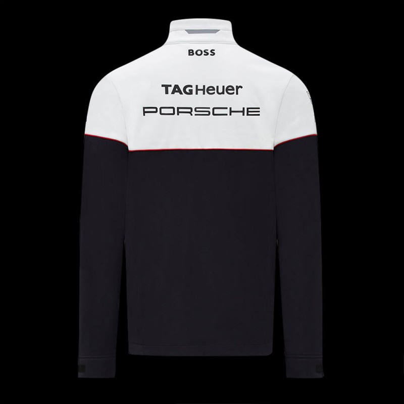 Porsche Motorsport Jacket BOSS Tag Heuer Softshell black white men