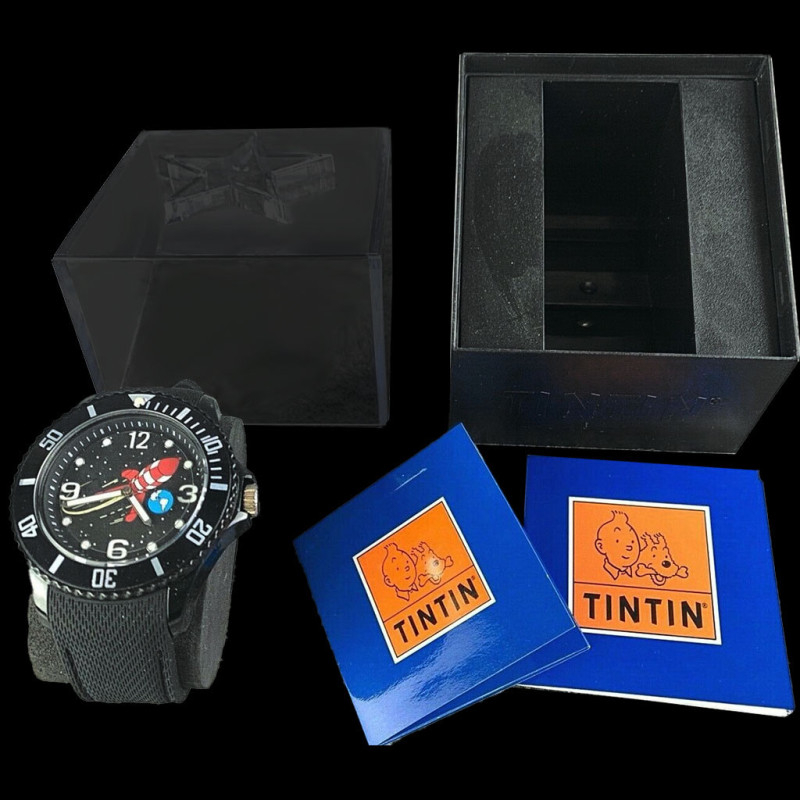 TINTIN WATCH MOULINSART Globetrotter Citime Limited Edition Numbered  £110.00 - PicClick UK