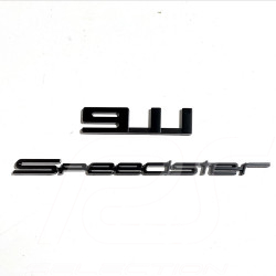 Porsche Magnet 911 Speedster Logo Set of 2 Metal Black WAP0502090P911