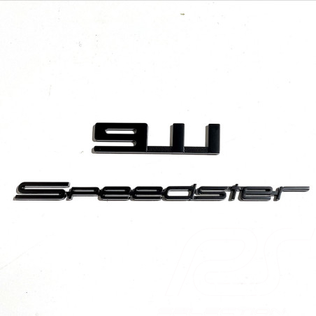 Porsche Magnet 911 Speedster Logo 2er Set Metall Schwarz WAP0502090P911