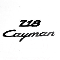 Magnet Porsche 718 Cayman Logo Set of 2 Metal Black WAP0502060PCAY