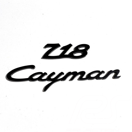 Magnet Porsche 718 Cayman Logo 2er Set Metall Schwarz WAP0502060PCAY