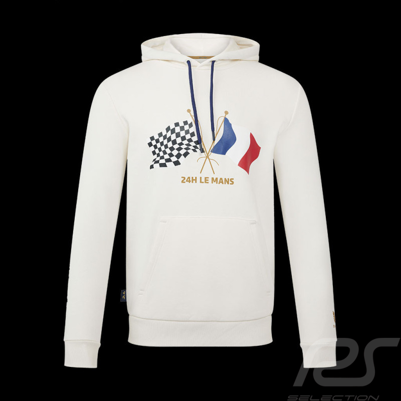 Sweatshirt 24h Le Mans Centenaire Hoodie à Capuche Blanc - Homme