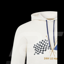 Sweatshirt 24h Le Mans Centenaire Hoodie à Capuche Blanc - Homme