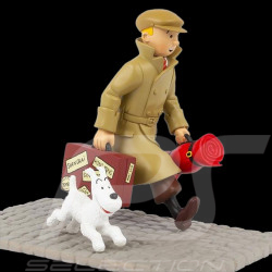 Figurine Tintin et Milou - Ils arrivent - Le petit vingtième 21 cm 45994