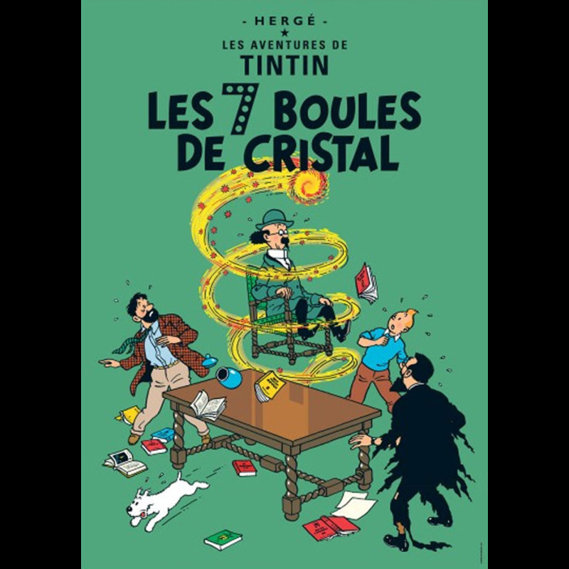 Tintin Poster The Seven Crystal Balls X Cm