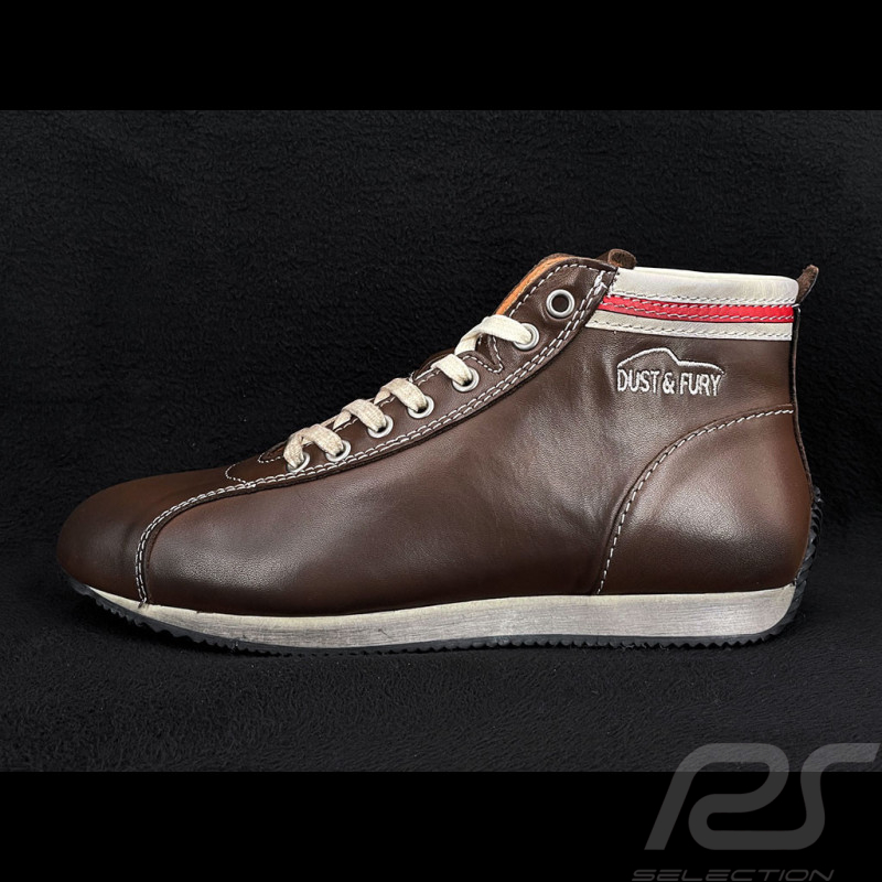 Chaussures Dust and Fury Pilot Cuir Brun Cognac - Homme