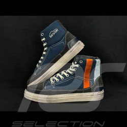 Chaussures Dust and Fury Monaco Toile / Cuir Bleu - Homme