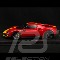 BURAGO 16017GR Ferrari 296 GTB Grise et Jaune 1/18 - JJMstore