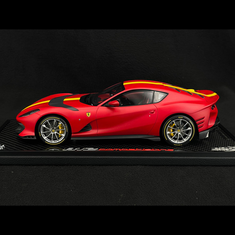 Ferrari 812 Competizione 2021 Red Ferrari F1 75 / Yellow 1/18 BBR P18207ST9