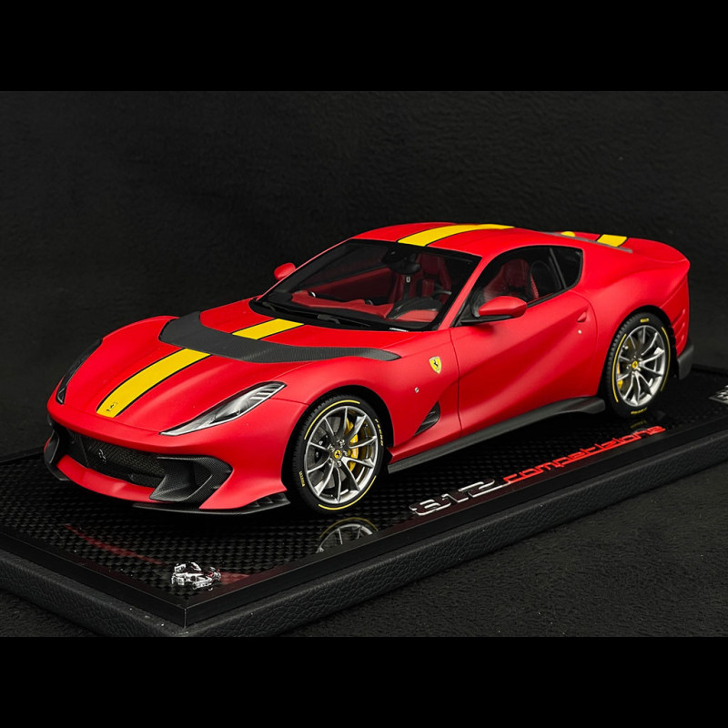 Ferrari 812 Competizione 2021 Red Ferrari F1 75 / Yellow 1/18 BBR P18207ST9