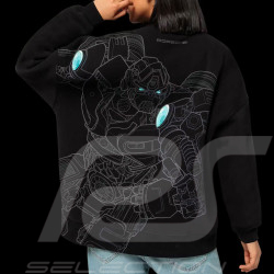 Sweatshirt Porsche x Transformers Oversize Noir WAP676PESS - Mixte