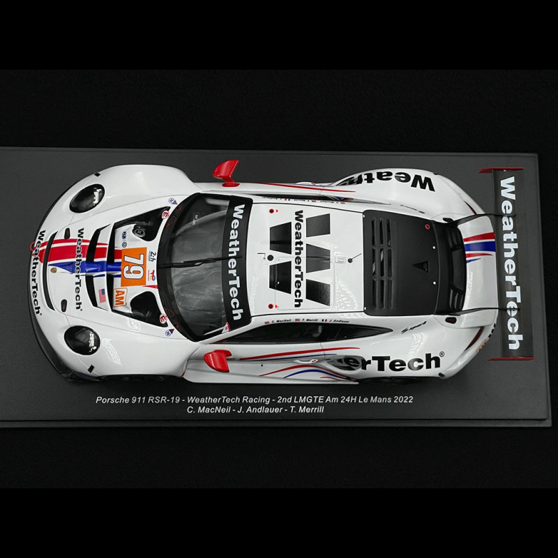 Porsche 911 RSR-19 Type 991 n° 79 2nd 24h Le Mans 2022 1/18 Spark