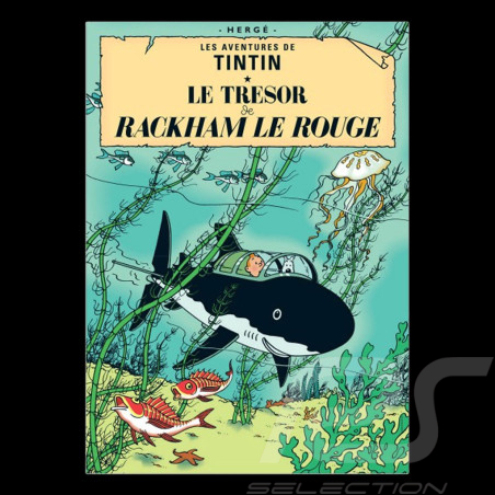 Poster Tintin - Le Trésor de Rackham le Rouge 50 x 70 cm 22110