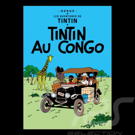 Tim und Struppi Plakat - Tim im Kongo 50 x 70 cm 22010