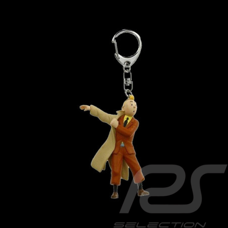 Tintin Trench Coat Keyring - The Crab With The Golden Claws 42479