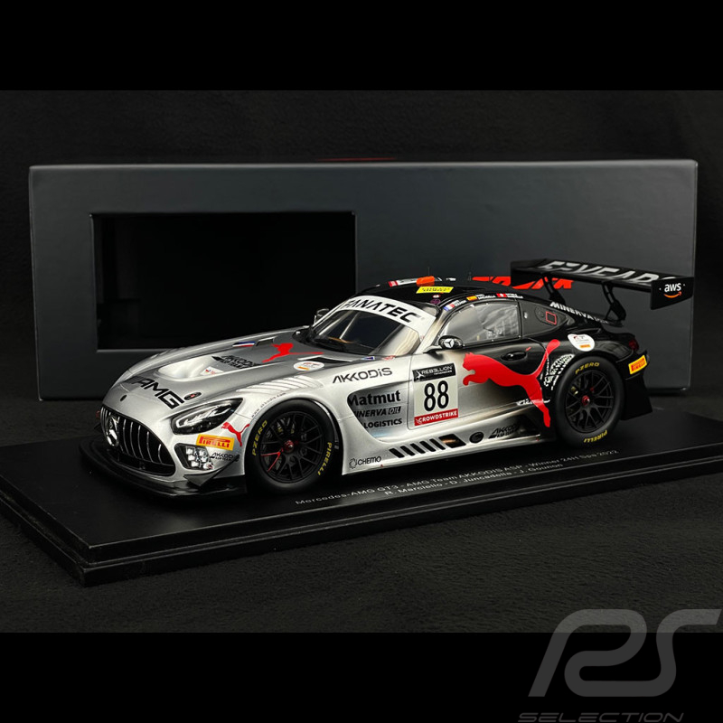 Mercedes AMG GT3 n° 88 Vainqueur 24h Spa 2022 Akkodis ASP 1/18 Spark 18SB050