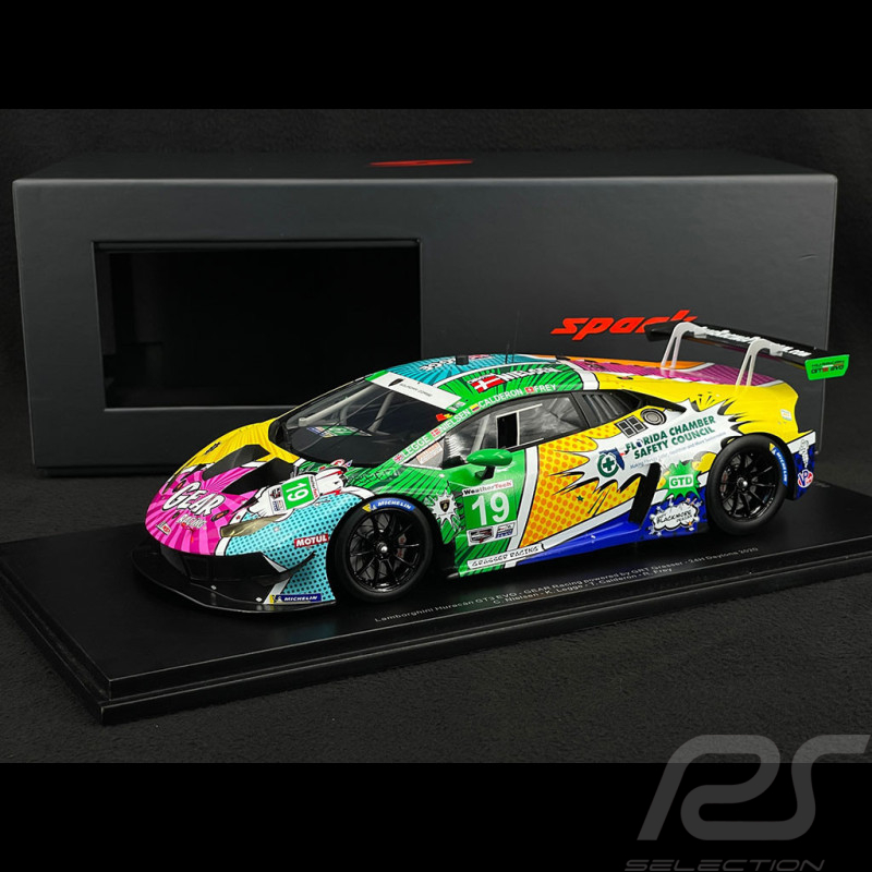 Lamborghini Huracán GT3 EVO n° 19 24h Daytona 2020 GEAR Racing 1/18 Spark 18US009