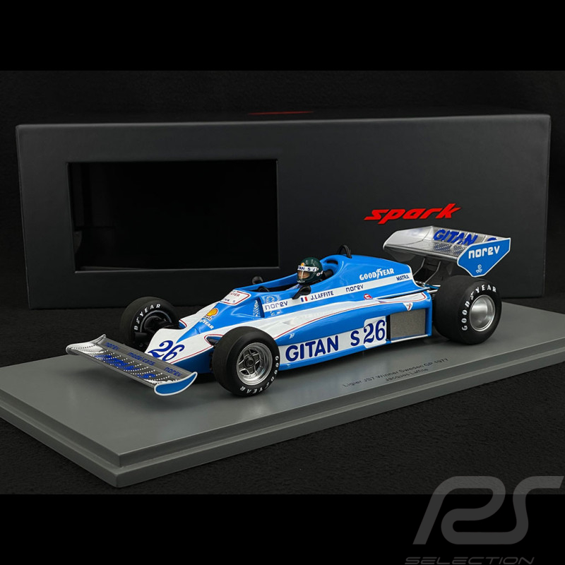 Jacques Laffite Ligier JS7 n° 26 Winner 1977 Swedish F1 Grand Prix 1/18 Spark 18S679