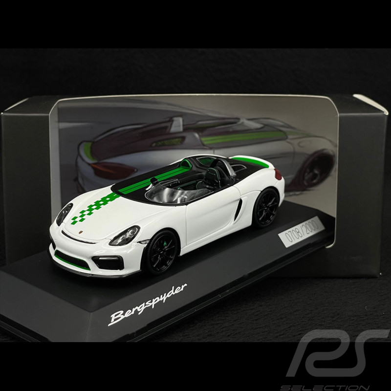 Porsche Boxster Bergspyder 2015 Blanc / Vert 1/43 Spark WAP0200180NBSP