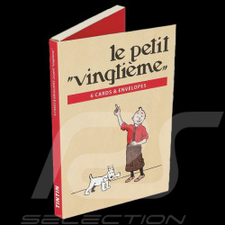 Set de 6 Cartes Postales Tintin Le Petit Vingtième Double Volet 10 x 15 cm 31313