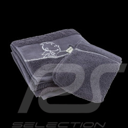 Tintin Towel + Tintin Toilet Glove Dark Grey 130331