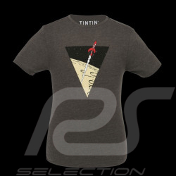 T-Shirt Tim und Struppi Reiseziel Mond - Schritte auf dem Mond Dunkelgrau 00874094 - Herren