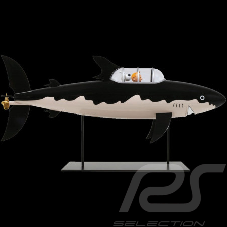 Shark Submarine Tintin - Red Rackham's Treasure Resin 77 cm 40029