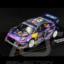 Ford Puma Rally1 M-Sport n°19 Sébastien Loeb Vainqueur Rallye Monte Carlo 2022 1/43 Ixo RAM828